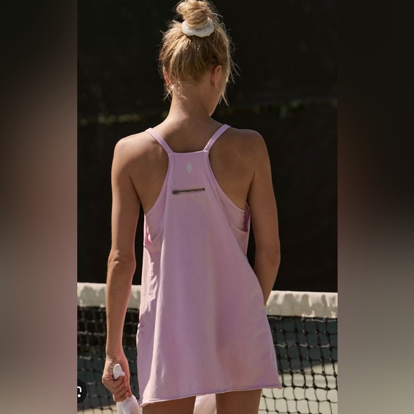 Free People Hot Shot Mini Dress Orchid Light Purple Size Large NWT - Picture 2 of 13